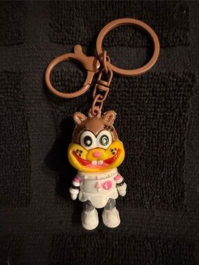 Sandy Cheeks Keychain Toy - Brown and Yellow